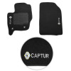 Jogo de Tapete Carpete Captur 2017 a 2024 Preto Fixação Original